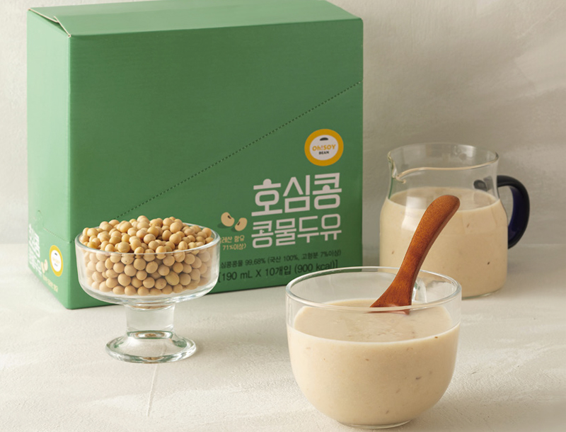 국내 유일! 올레산이 꽉 찬 기능성 콩으로 만든, 호심콩 콩물두유