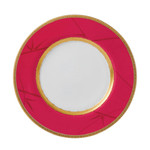 화려한 핑크와 골드 컬러에 난초 패턴을 새긴 세라믹 접시. 30만원대 웨지우드 by 르위켄.