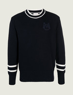 스트라이프 포인트 로고 패치 니트 스웨터 1백18만원 몽클레르.